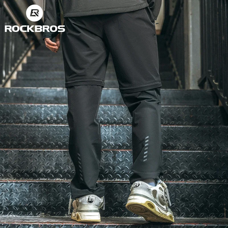 Rockbros cyklistické nohavice Light Pohodlné jarné letné priedušné bicykle MTB Vysoké elasticity dva v jednom odnímateľnom nohaviciach