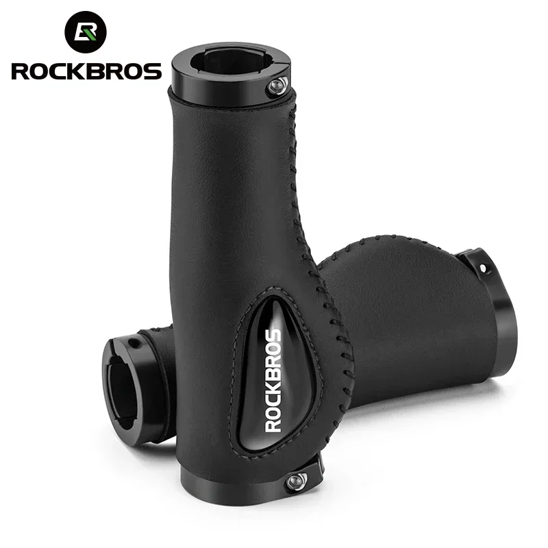 Rockbros cyklistické riadidlá MTB MTB Rukoväte bicykel Bike Double Lock Gumer Grips Anti-Skid Obsorb-Absorbing Soft Bike Actle
