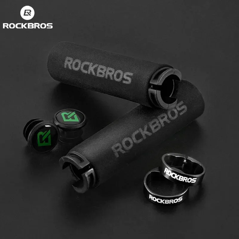 Rockbros cyklistické úchopy MTB bicykel rukoväť silikónovej špongie riadidlá mäkké ultralight Grips proti nárazu bicykla, ktorý absorbuje bicykel, časť bicykla