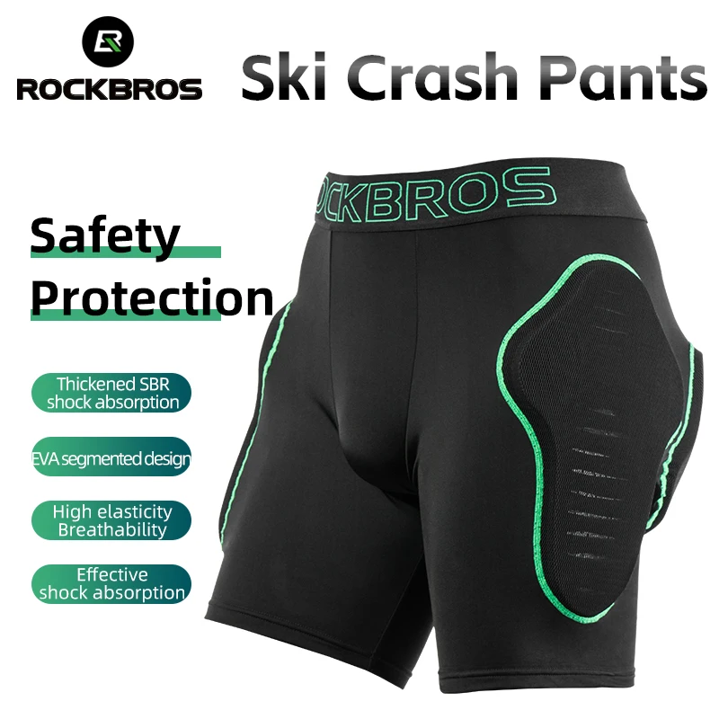 Rockbros ochranné čalúnené šortky bedrové bedrové bezpečnostné ochrana zadného kosti Taspourp Show Skiing Snowboard Coržanie Športové spodná bielizeň