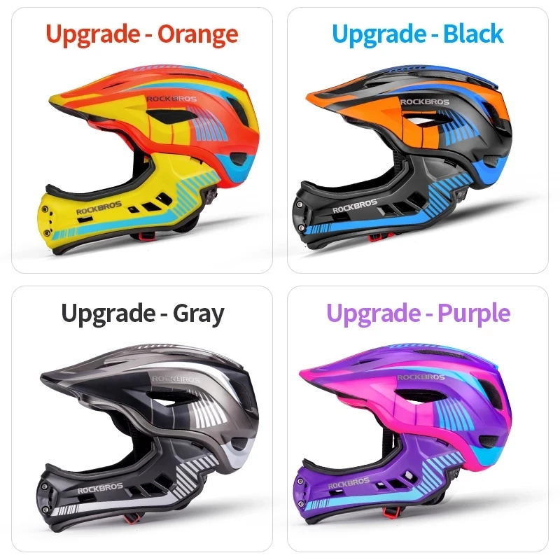 Rockbros plne kryté deti prilby Kids cyklistické prilby bicykel odnímateľné EPS Športové bezpečnostné klobúky Paralelné auto športové čiapky