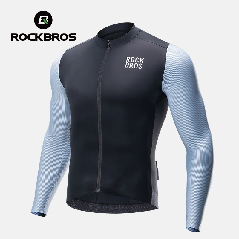 Rockbros Pánske bicykle letné dlhé rukávy Top dresy Muž priedušné rýchle suché športy MTB Road Cycling Cycling Jacket