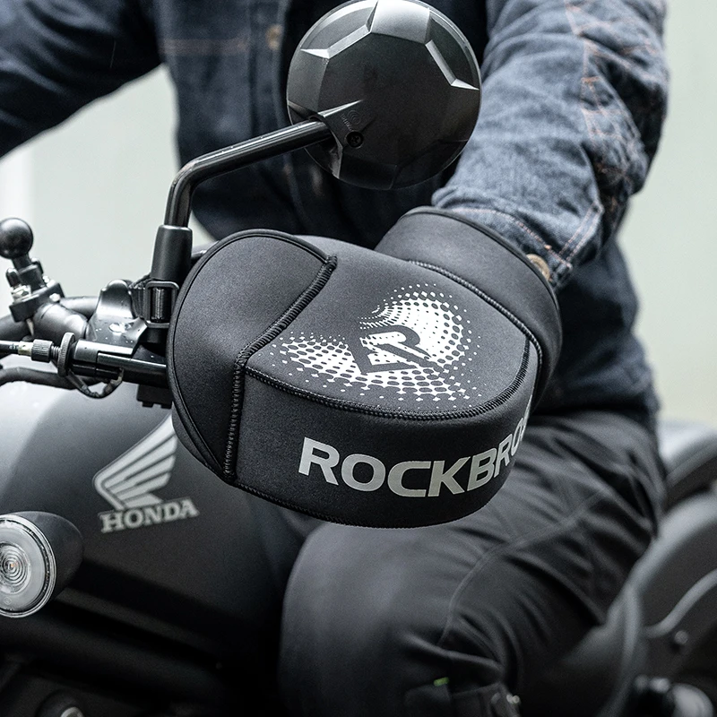 Rockbros zimné tepelné motocyklové rukavice zhrubne teplé bicykle rukavice rukavice chránené vetrom odvzdušňované mtb cestné bicykle rukavice