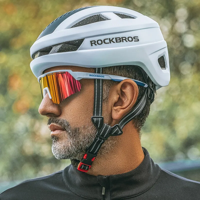 Rockbros ľahká cyklistická prilba Magnetický kryt priedušne integrovane prepustená prilba na ochranu proti prilby bicykla Men