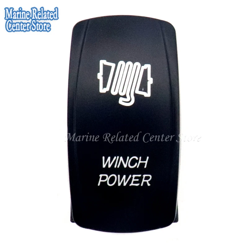 Rocker Switch Logo Winch Power Patter
