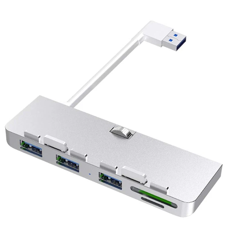 Rocketek Hliníková zliatina USB 3.0 Hub pre IMAC 21.5 27 Pro Slim Unibody
