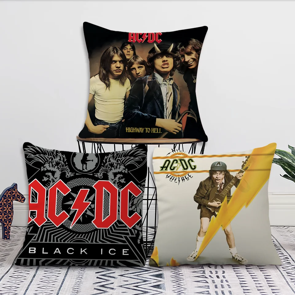 Rocková skupina A-AC D-DC Back In Black Sofa Obývacia izba Spálňa čelo posiela