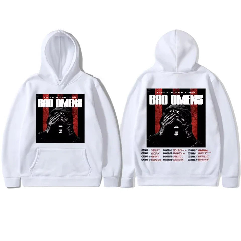 Rocková skupina Bad Omens Love Killer Hoodie Prehliadka betónovej džungle Grafické mikiny módny trend vintage pullovs unisex