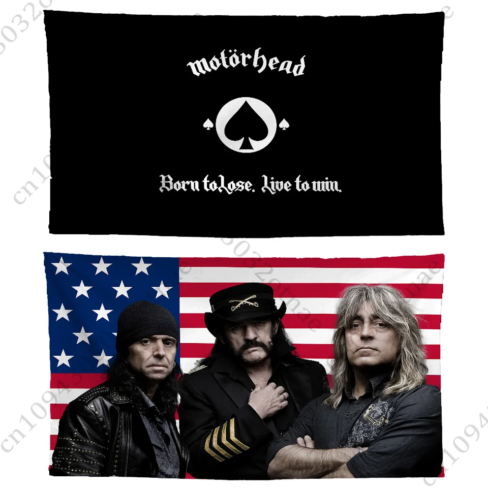 Rocková skupina M-Motorheade-Des vlajka tapiséria vtipný banner pre vysokú školu v internáte spál