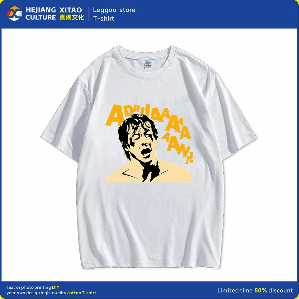 Rocky Balboa Tričko Gothic Style Anime Cotton Hip Hop Print Vhodný pre mužov a ženy v bavlnených odevoch s krátkym rukávom