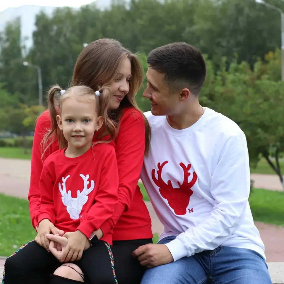 Rodinné oblečenie vianočné pyžamy zimná bavlna s dlhým rukávom Matka Dad Kids mikina deti spánok