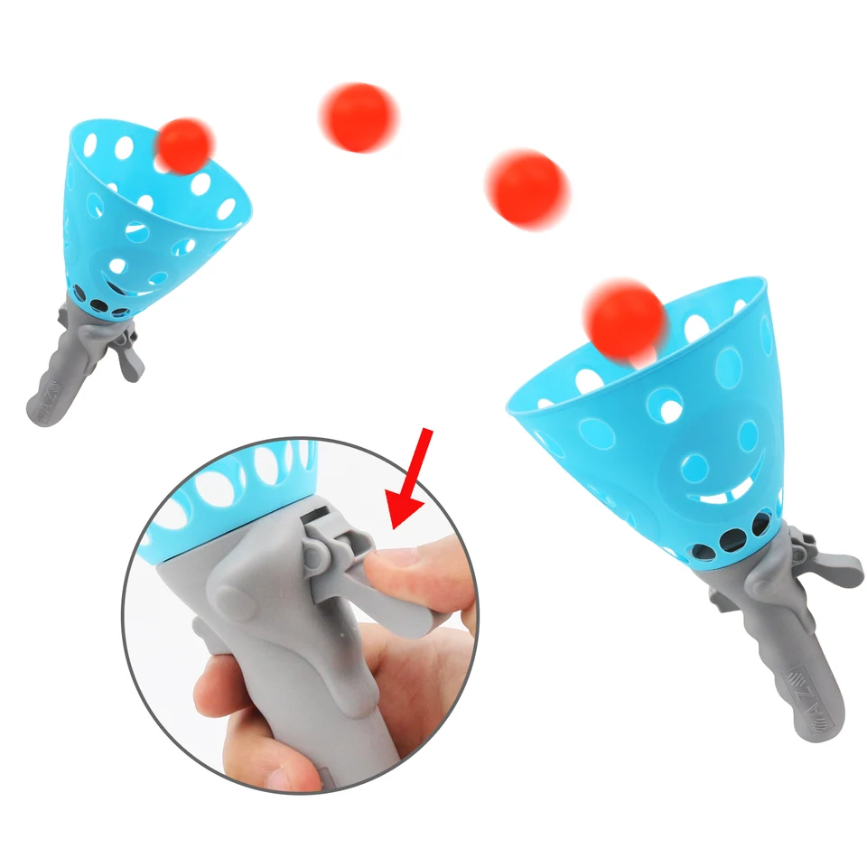 Rodič-dieťa outdoorové deti Zábavné vyhadzovanie na zachytenie lopty na spustenie hádzania hračky Pinball Sense Training Equipment Pár