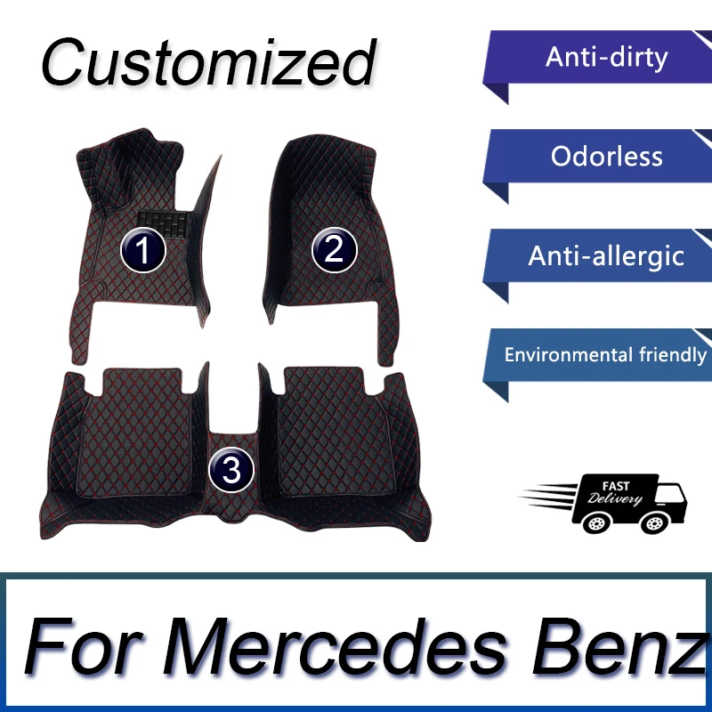 Rohože pre autá pre Mercedes Benz CLA C118 2020 ~ 2022 Anti-Dirt Pad Podlahové podlahy Mats