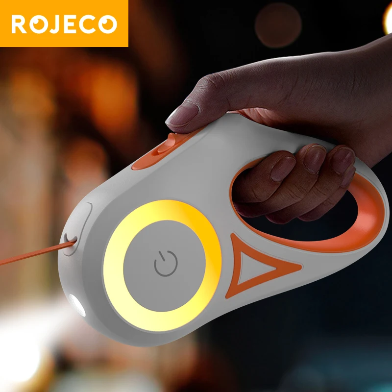 ROJECO 3M VYHĽADÁVATEĽ PSÍKOVÉHO DOPATLA RULETTE s LED svetlom svetelných domácich miláčikov pre šteňa