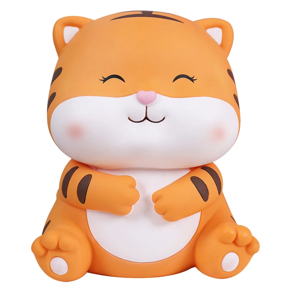 Rok Tiger Piggy Bank Small Saving Pot Coin Lovely Ornament Kreatívne kontajner