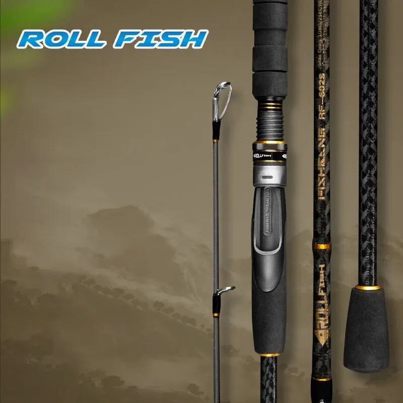 Rollfish Loď uhlíkové vlákno Svetlo Rybárska tyč Rybárska prúžka Kádzanie Lure Fishing Rybáka slaná voda WT127-141G 1,68-1.98m