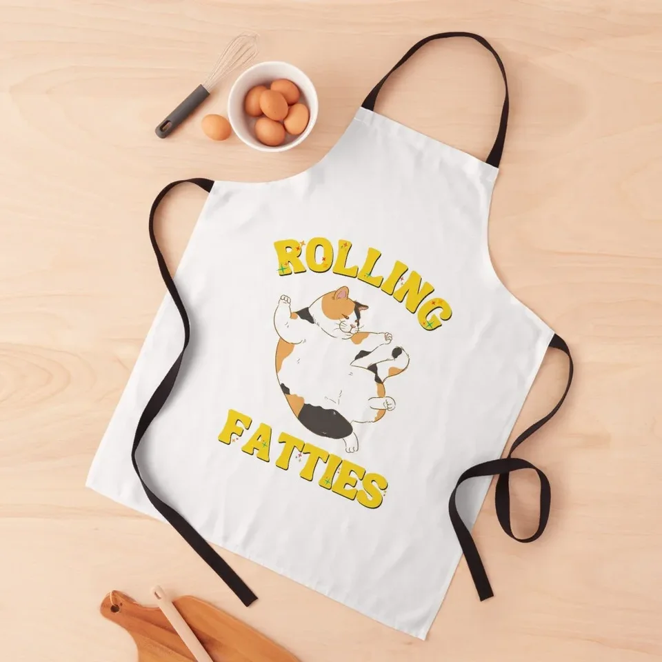 Rolling Fatties HD T Tričko / nálepka a ďalšie domáce náradie Dámska kuchynská zástera Dámska kuchyňa