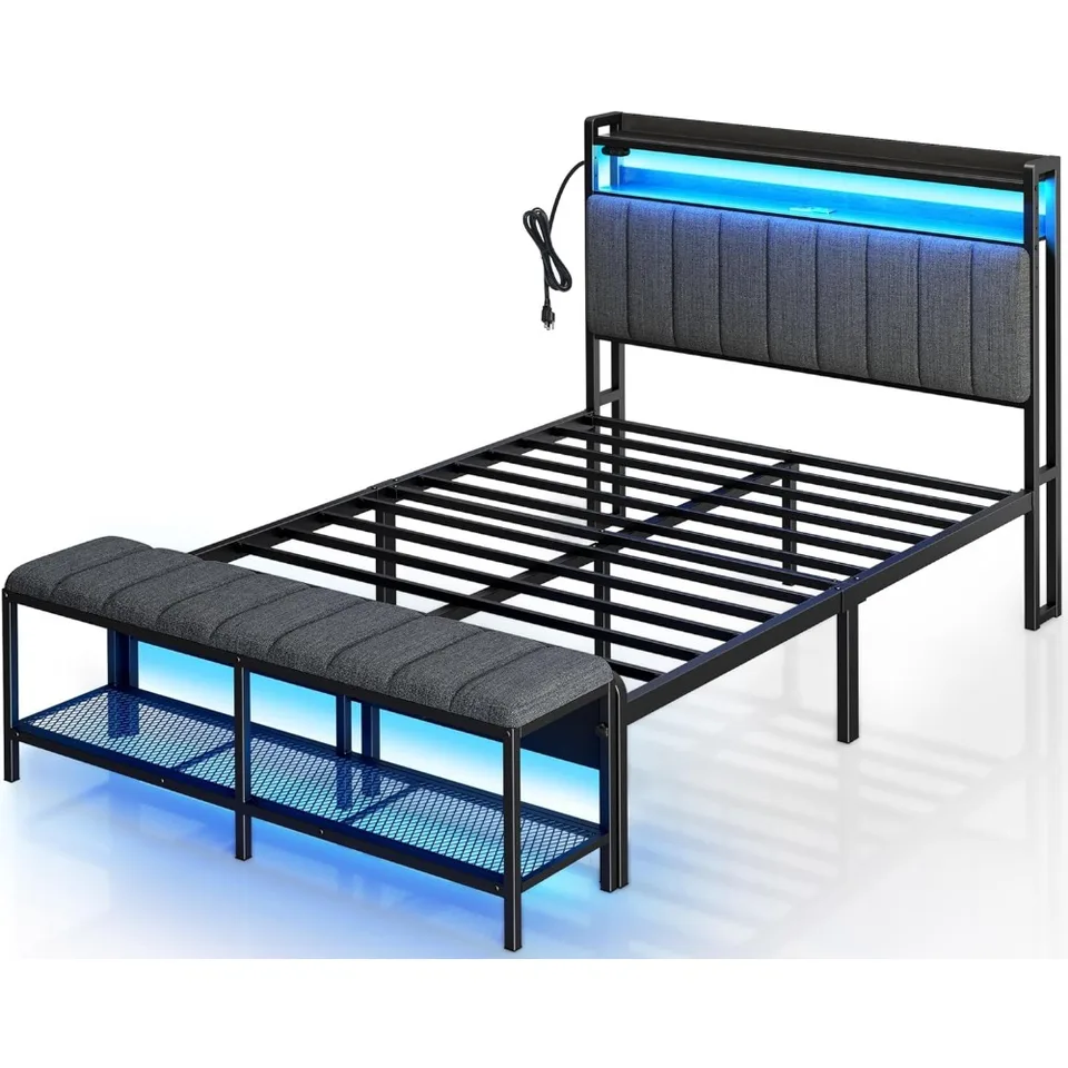 ROME ROLANSTAR FULL BED Rám s nabíjacou stanicou a LED svetla