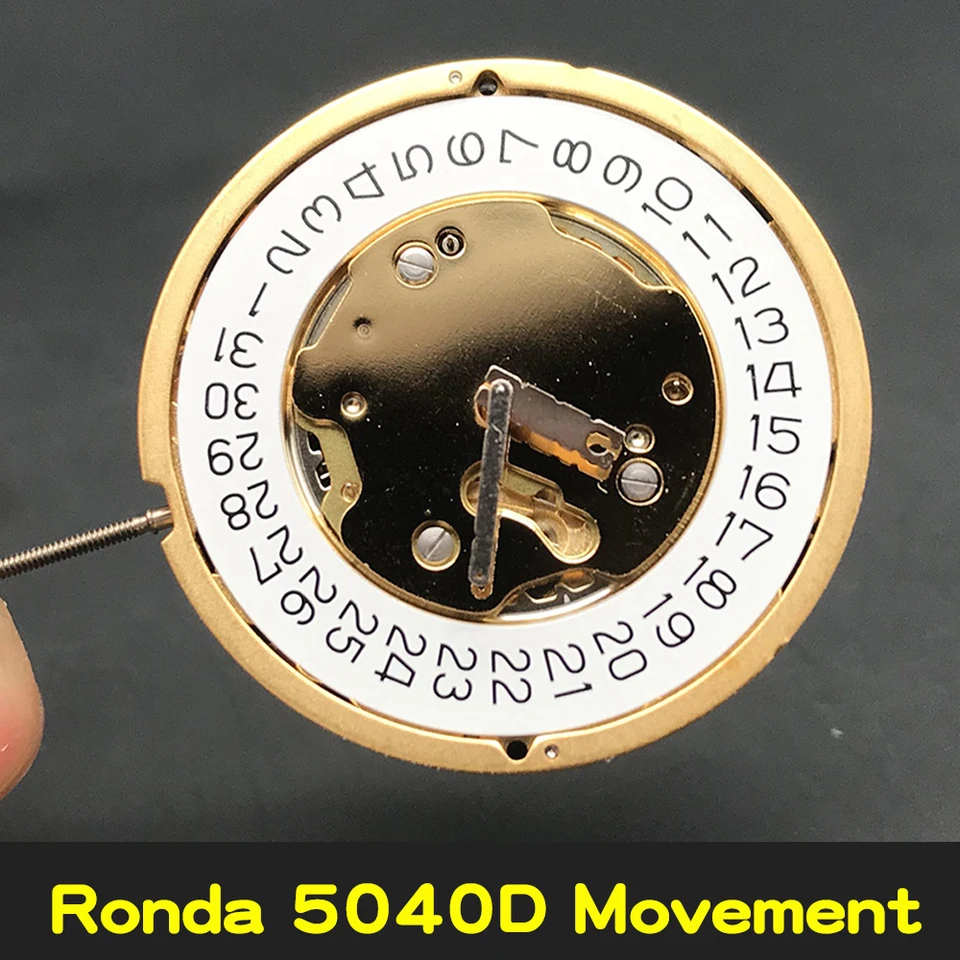 RONDA 5040D QUARTZ MOHE LUXURY STRÁNKY Nahrádza Pôvodný štandardný hodinový mechanizmus Golden Movt + batéria