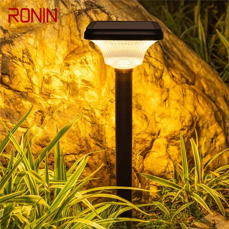 Ronin Contemporary Outdoor Solar Lawn Light LED vodotesná vila záhradná záhrada okres Residential Quarters Lawn Lamp