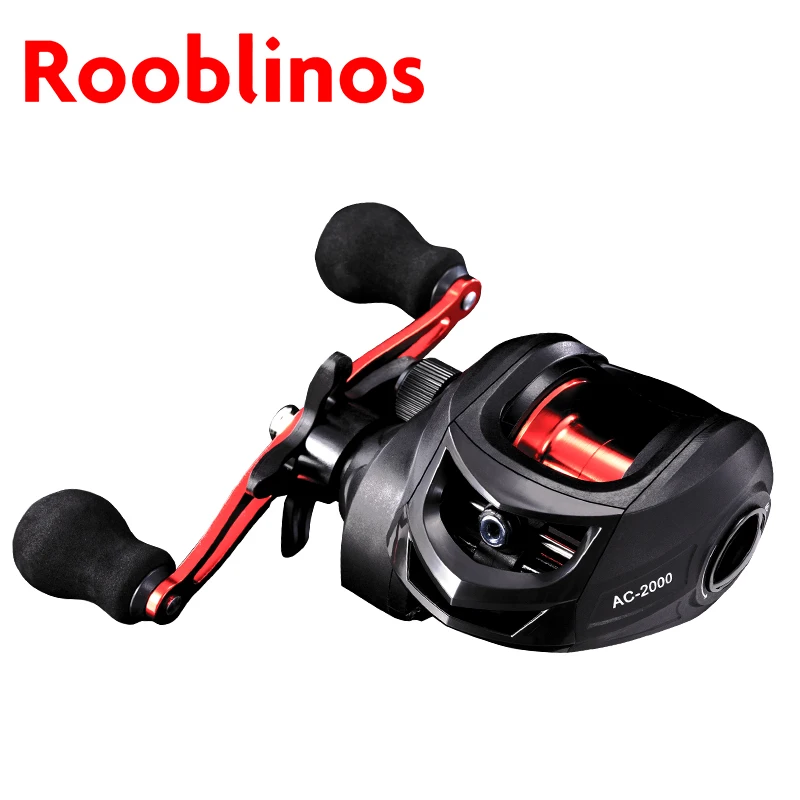 Rooblinos Ac Ac Baitcasting navijak slaná voda Freshwater Fishing Cvice Max Drag 8kg Light Surf Cast navijku
