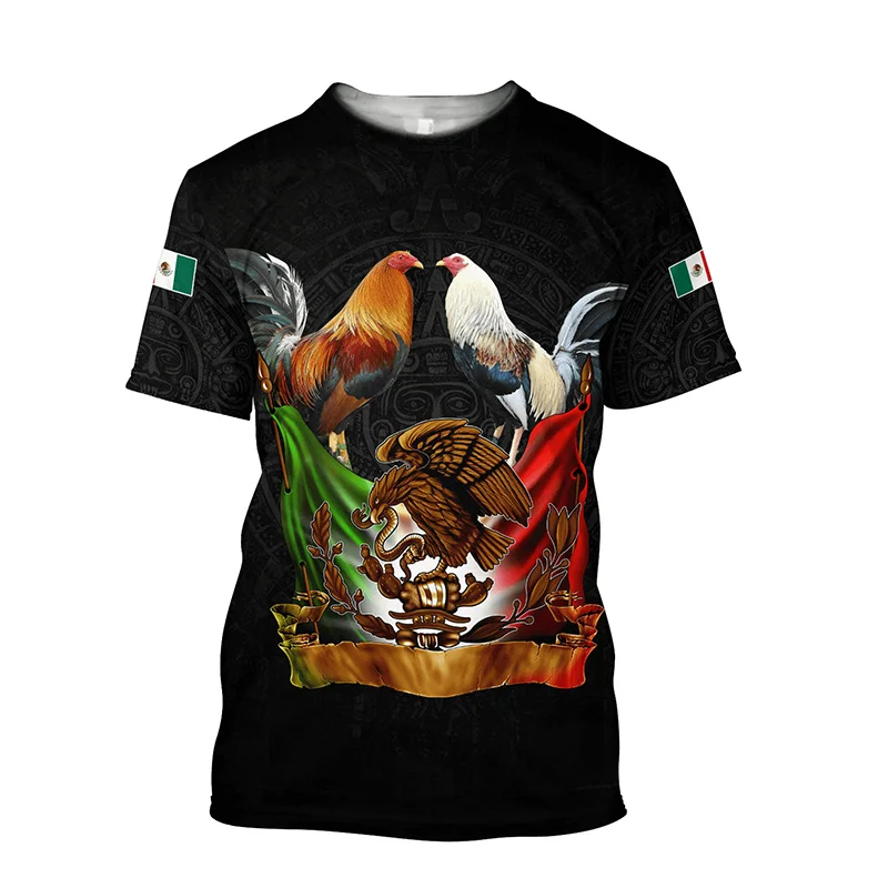 Rooster Fight T košeľa pre mužov Top Tee Tirls
