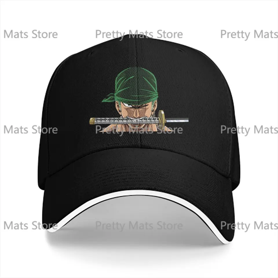 Roronoa Zoro jednodielne jednostupňové anime cyklistické čiapka Slnko hip hopové čiapky kovbojové klobúky vrcholové klobúky