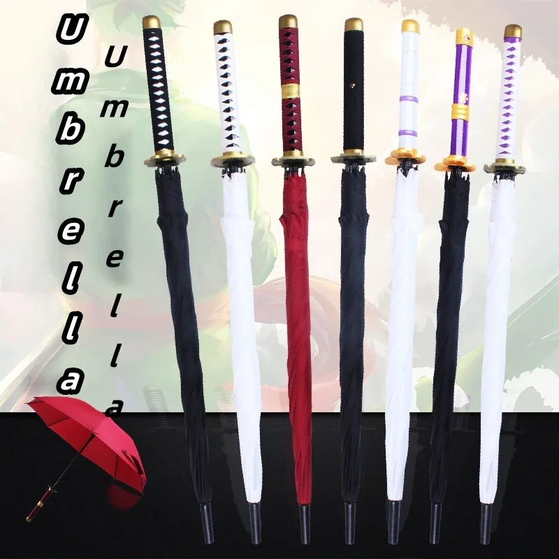 Roronoa Zoro Katana Umbrella Creative One Piece Umbrellas Skutočne v plnej veľkosti japonská anime dlhá parasol cosplay prop životné potreby