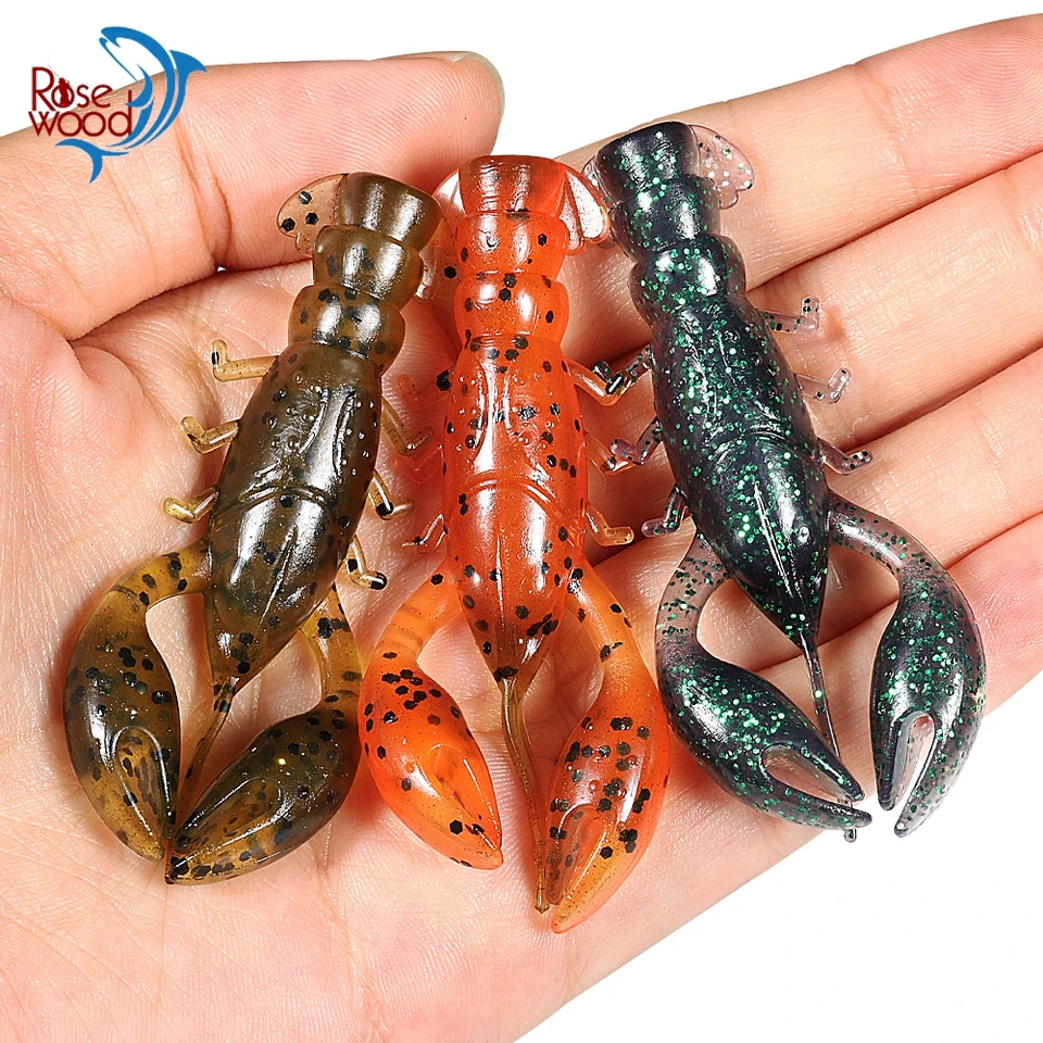 Rosewood TPR Crayfish Fishing Lure Swimbait