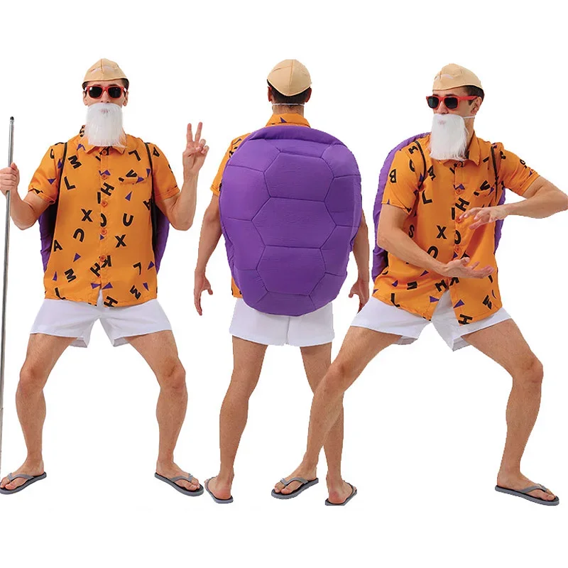 Roshi Anime Master for Men Halloween kostýmy pre dospelých Cosplay anime Performance Party Oblečenie