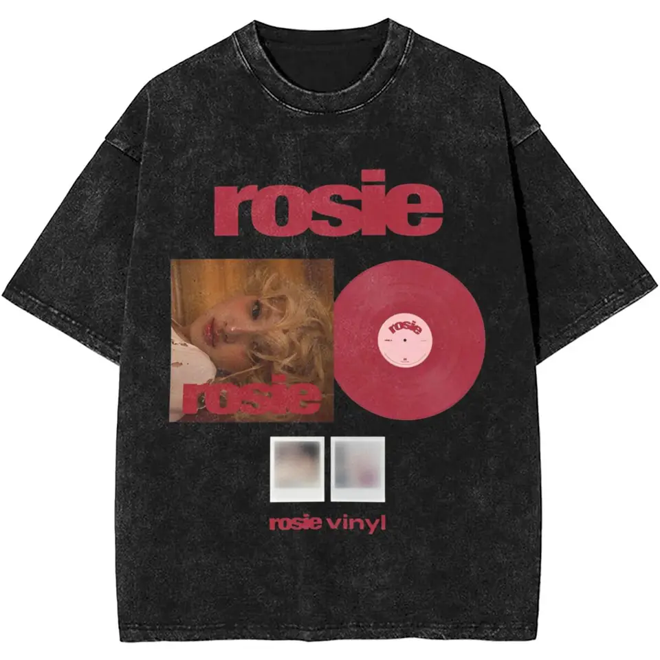 Rosie Washed T tričko mužské album Vintage bavlnené tričká pláž o ne-neck