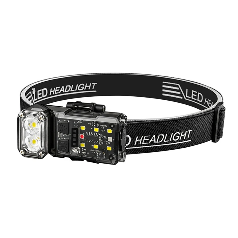 Rotatovateľné kľúče snímač snímača snímača baterky typu C nabíjateľné pracovné svetlo s lampášom kempingu Magnet Clip Camping Lantern