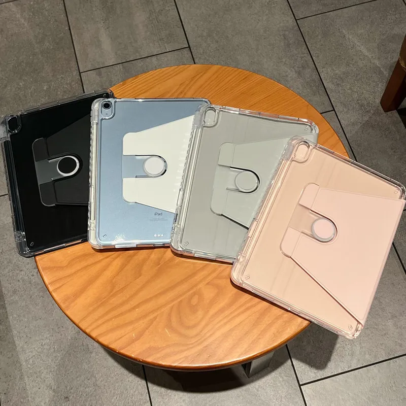 Rotujúca akrylová HD Clear Case pre Huawei Matepad 11.5 2023 Air11.5 11.5 11 Papermatte Pro 11 10.1 Pro10.8 10.4 s slotom pera