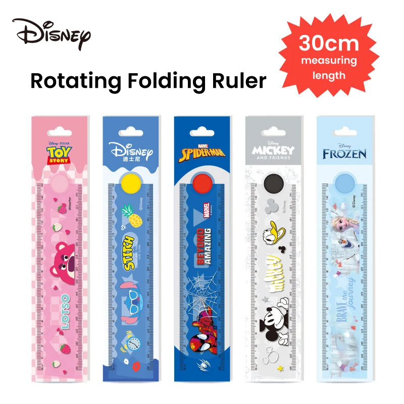 Rotujúce skladacie pravítko s rotáciou 30 cm zmrznuté