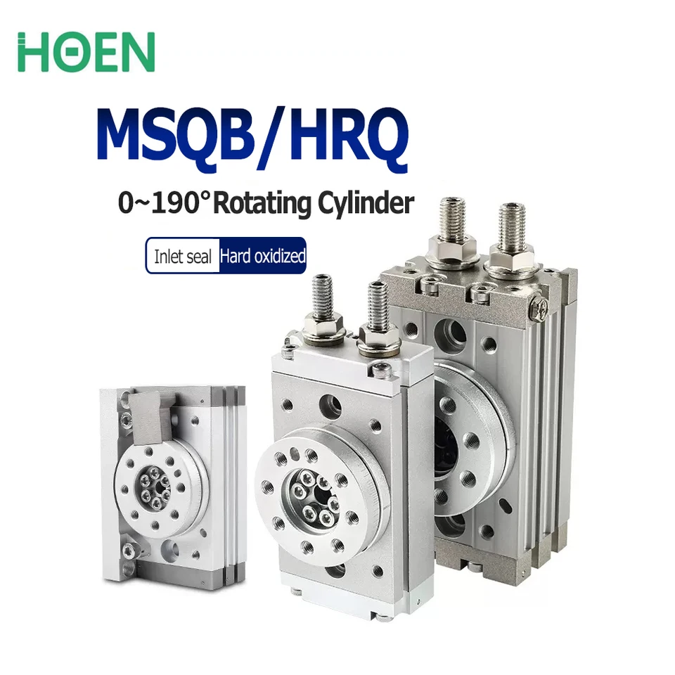 Rotujúci pneumatický valec MSQB nastaviteľný valc rotačný 0-190 ° stupne HRQ/MSQB-10A/20A/30A/50A/10R/20R/30R/50R