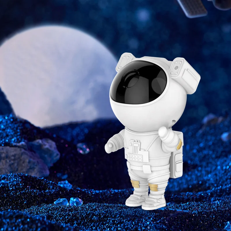 Rotácia astronaut lampa načasovanie LED hviezdna obloha projektor Spálne nočné svetlá darčeky pre deti