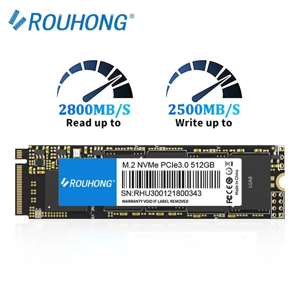 Rouhong SSD NVME M2 128GB 256GB 512GB 1TB 2TB SSD 2280 M.2