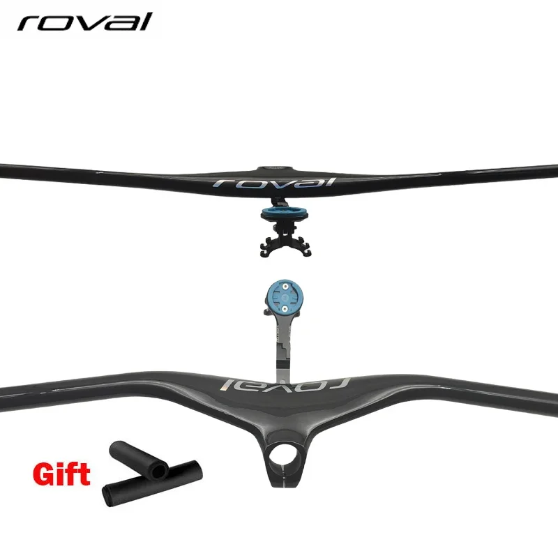 Rovai MTB riadidlá a stonka 28,6 mm-17degree uhlíkovo integrovaná riadidlá pre horské bicykle 660 ~ 80070/80/90/100 mm bicykle