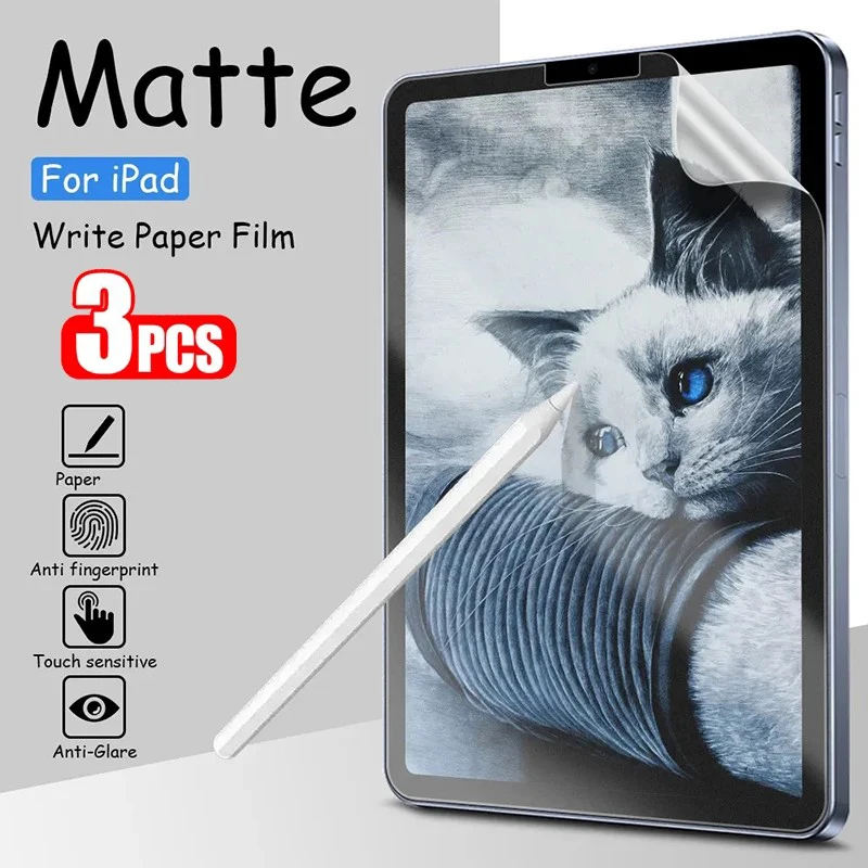 Rovnako ako papierový chránený film Matte Pet Painting Write pre iPad 10. Gen 2022 Air 5 4 10,9 Mini 6 Pro11 iPad 9. 8. 7. 10.2
