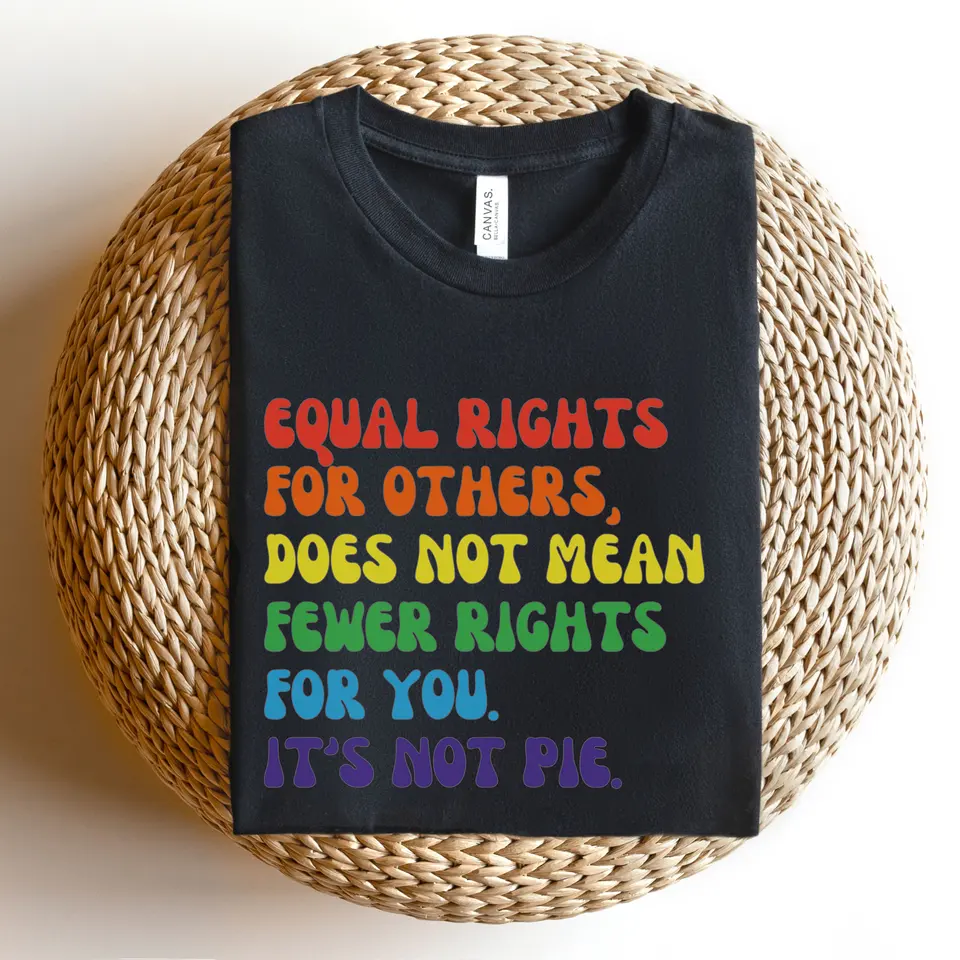 Rovnaké práva pre ostatných nie je menej vy Lgbt T tričko Rainbow LGBTQ Lesbická priateľka