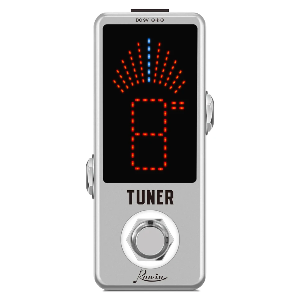 Rowin Guitar Tuner Pedal Rowin Zinc Zinc High Precision Guitar Chromatic Tuner Pedály pre elektrické gitary True bypass