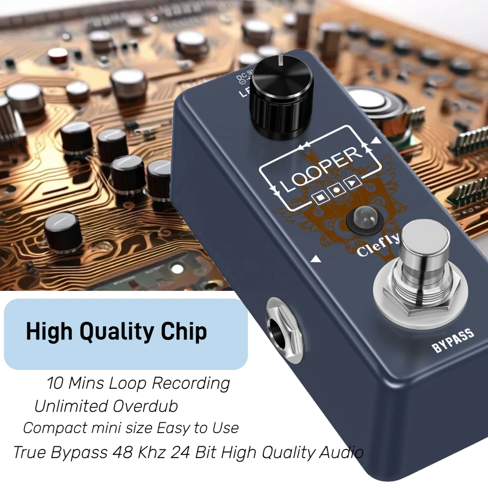 Rowin Sub-Brand Loop Box Bass Guitar Effect Looper Looper True bypass neobmedzené overdubs 10 minút nahrávanie s káblom USB kábla