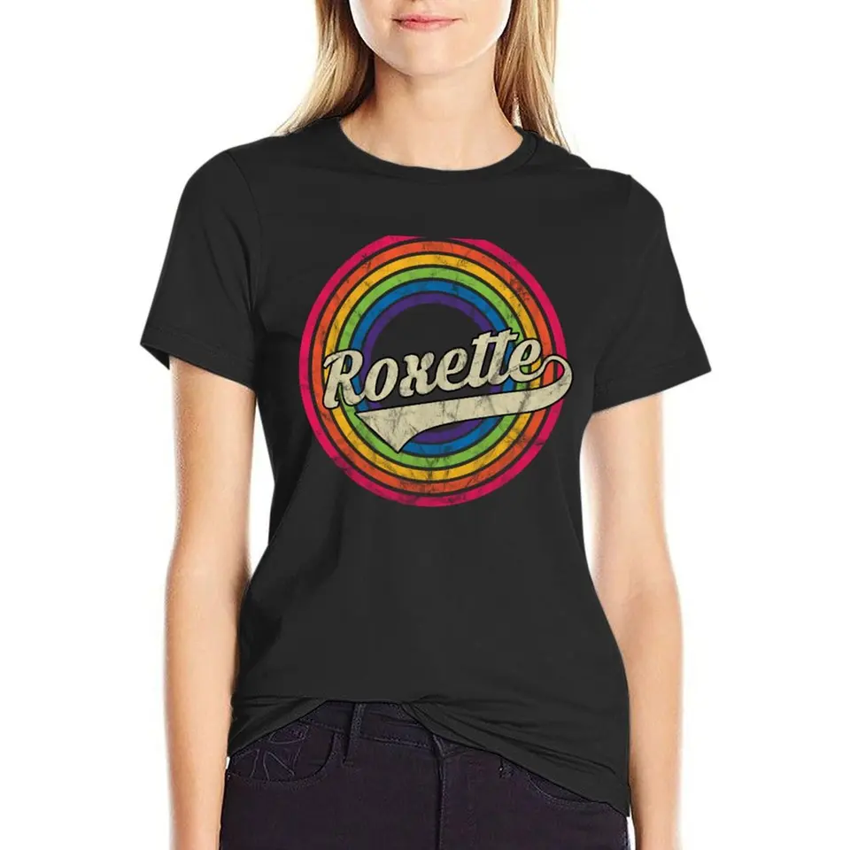 Roxette Tričko Tops Tops Sports Fans Hippie Clothes Tričká pre dámske balíčky