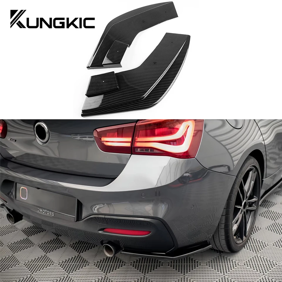 Rozdeľovače bočného nárazníka pre BMW F20 1 Series 118i 120D 120i 125i M Pack 2015-2019 LCI Side Difuser Lesklý čierny lesk