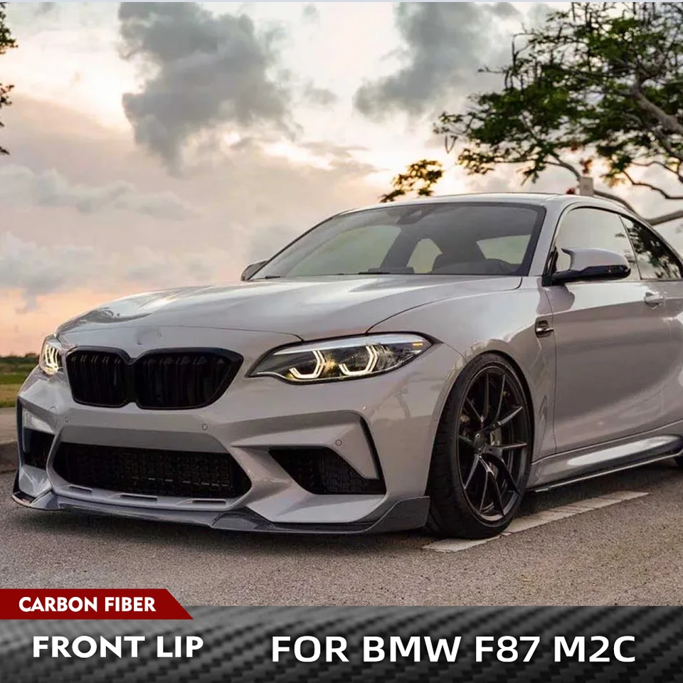 Rozdeľovače spojlerov na predné nárazníky na uhlíkové vlákno pre súpravy FRP BMW F87 M2C M2 2018 - 2019