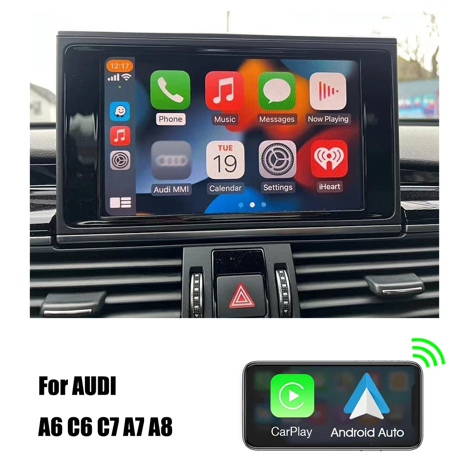 Rozhranie automobilu Android Auto upgrade pre auto Play Viedo pre Audi A6 C6 C7 A7 A7 A8 2012 2013 2014 2015 2016 2016 2017 Adaptér záložnej kamery