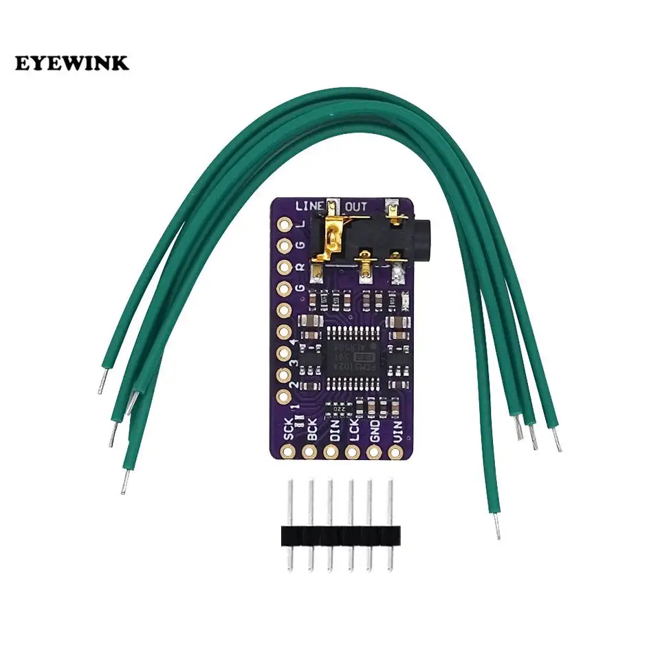 Rozhranie I2S PCM5102A DAC Decoder GY-PCM5102 I2S Player Modul pre Raspberry Pi Phat Format Board Digital PCM5102 Audio Board