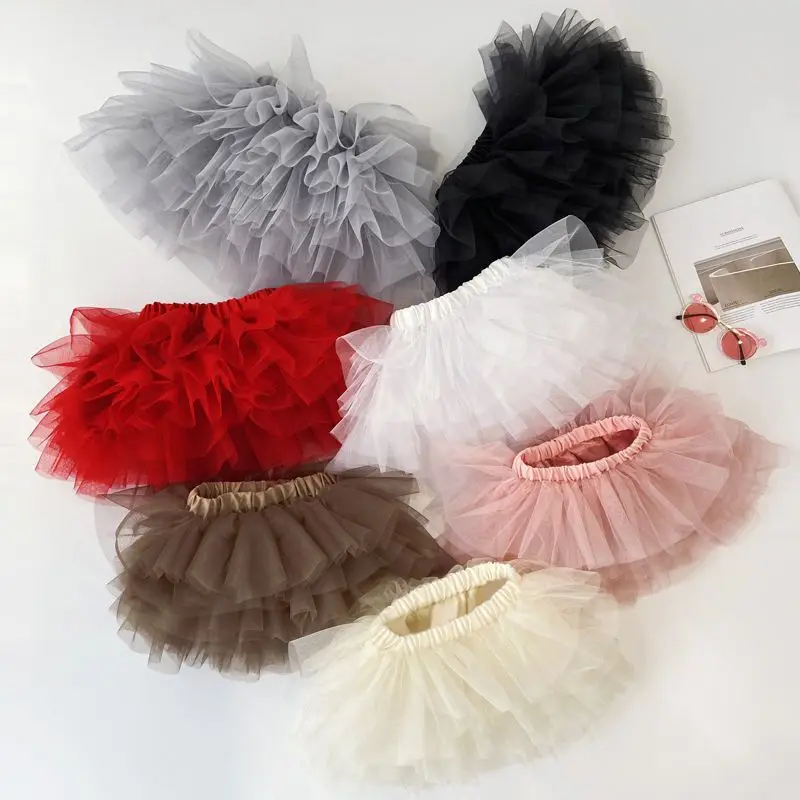 Rozkošné dievčatko nadýchané tutu sukňové sukne sukne dieťa princezná tylle pettiskirt pre batoľa dievčatá narodeninová oslava tanečná sukňa vianočná sukňa
