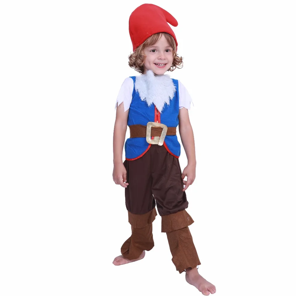 Rozprávka sedem trpaslíkov Boy Boy Cosplay kostým vianočný sviatok Elf novoročné chlapci dievčatá obleky