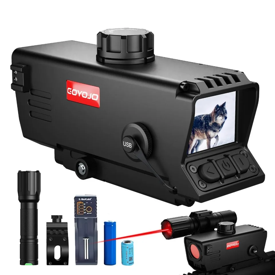 Rozsah digitálneho nočného videnia IR holografické pozorovanie 7x priblíženie poľovníckeho ďalekohľadu MS32 HD Infračervená nočná vízia Rifle Red Dot Zamer